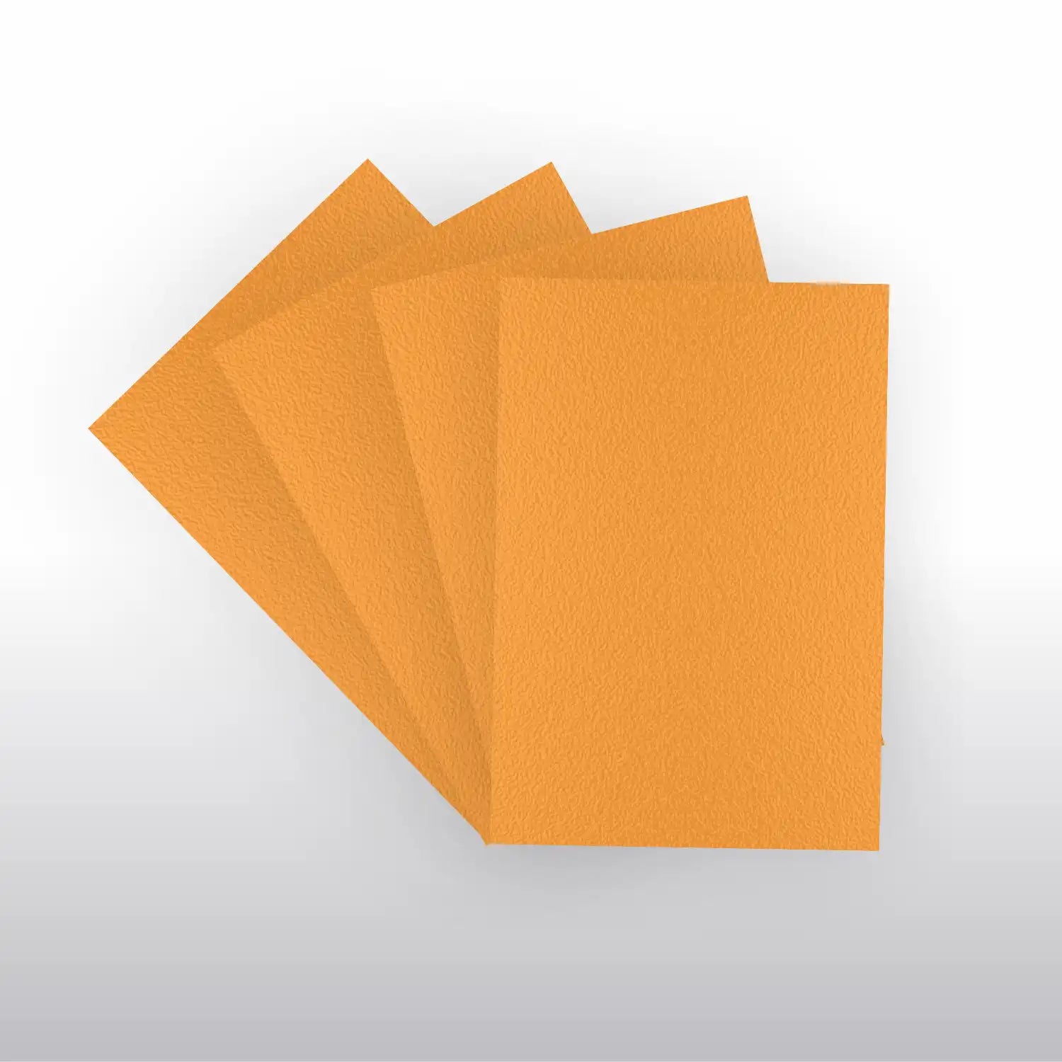 Drei Orange Yu-Gi-Oh Sleeves Japanese Size nebeneinander liegend Detailansicht