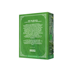 Rückseite grüne Kartenhüllen Verpackung, blickdichte Standard Size Sleeves 100 Stück für Sammelkartenspiele wie Magic the Gathering und Pokémon