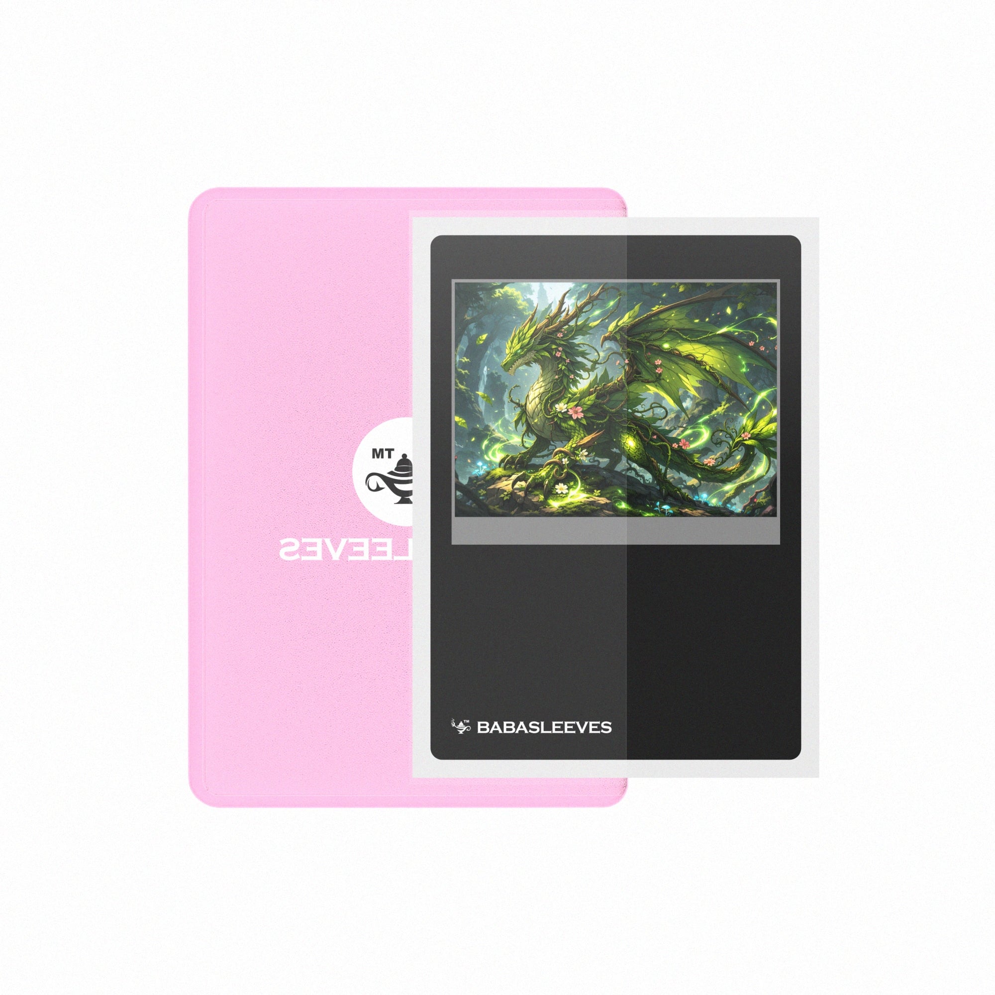 Sammelkarte halbseitig im pinken Play Loader – Side-Loading Hard Case 69×96 mm für spielbare Leader Karten
