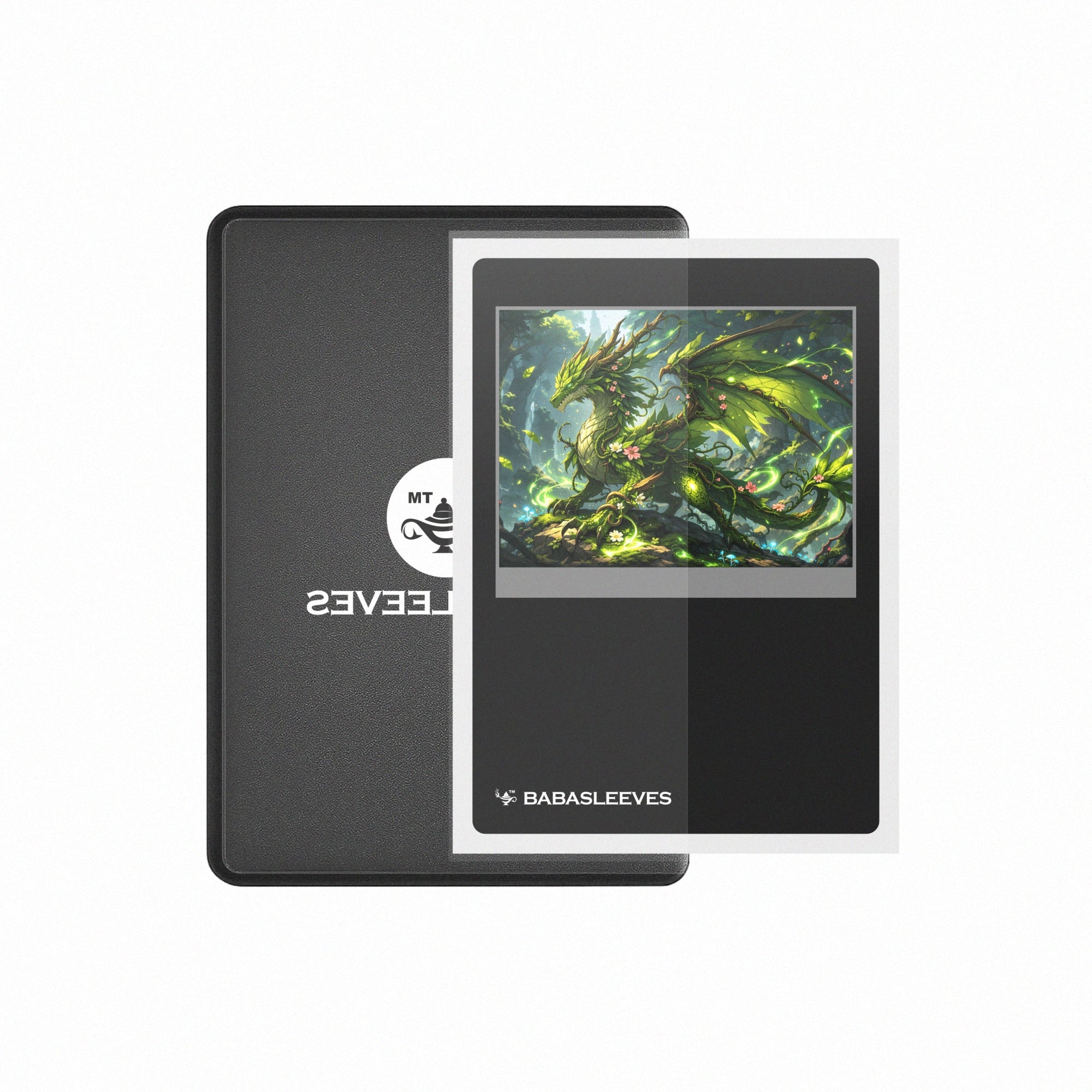 Sammelkarte halbseitig im schwarzen Play Loader – Side-Loading Hard Case 69×96 mm für spielbare Leader Karten