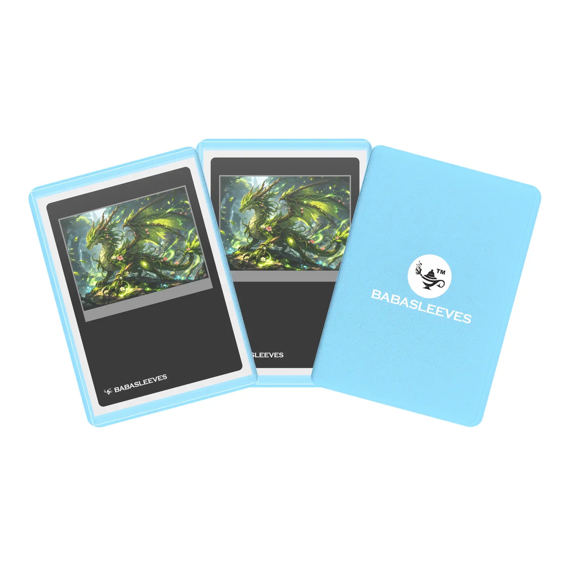 Sammelkarten im blauen Play Loader – Side-Loading Hard Case 69×96 mm für spielbare Leader Karten