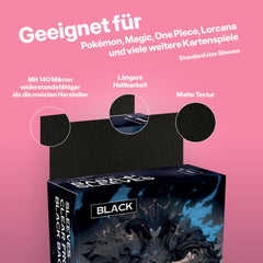 Sammelkartenhüllen Standard Size 66x91mm 100 Stück, Card Sleeves für Pokémon, Magic the Gathering, One Piece TCG, Lorcana und alle Kartenspiele