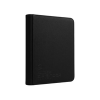 Toploader Binder Klein Schwarz für 112 Karten – TCG Sammelmappe für Pokémon, Yu-Gi-Oh & Magic | PU-Leder mit Reißverschluss