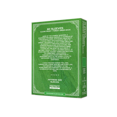Verpackung Rückseite grün forest green Yu-Gi-Oh Sleeves Japanese Size 60 Stück mit Produktdetails