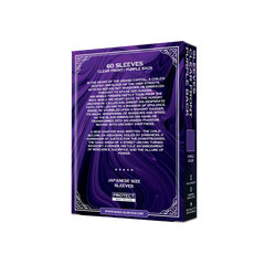 Verpackung Rückseite lilane purple Yu-Gi-Oh Sleeves Japanese Size 60 Stück mit Produktdetails