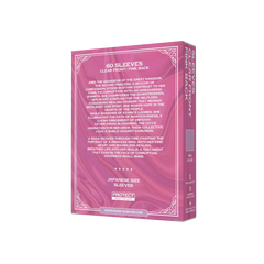 Verpackung Rückseite pinke Yu-Gi-Oh Sleeves Japanese Size 60 Stück mit Produktdetails