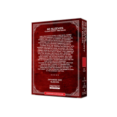 Verpackung Rückseite rote red Yu-Gi-Oh Sleeves Japanese Size 60 Stück mit Produktdetails