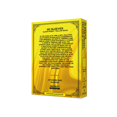 Verpackung Rückseite seitlich gelbe yellow Kartenhüllen Japanese Size sleeves für Yu-Gi-Oh! Karten