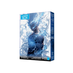 Verpackung hell blaue light blue Yu-Gi-Oh Kartenhüllen Japanese Size 60 Stück seitliche Frontansicht
