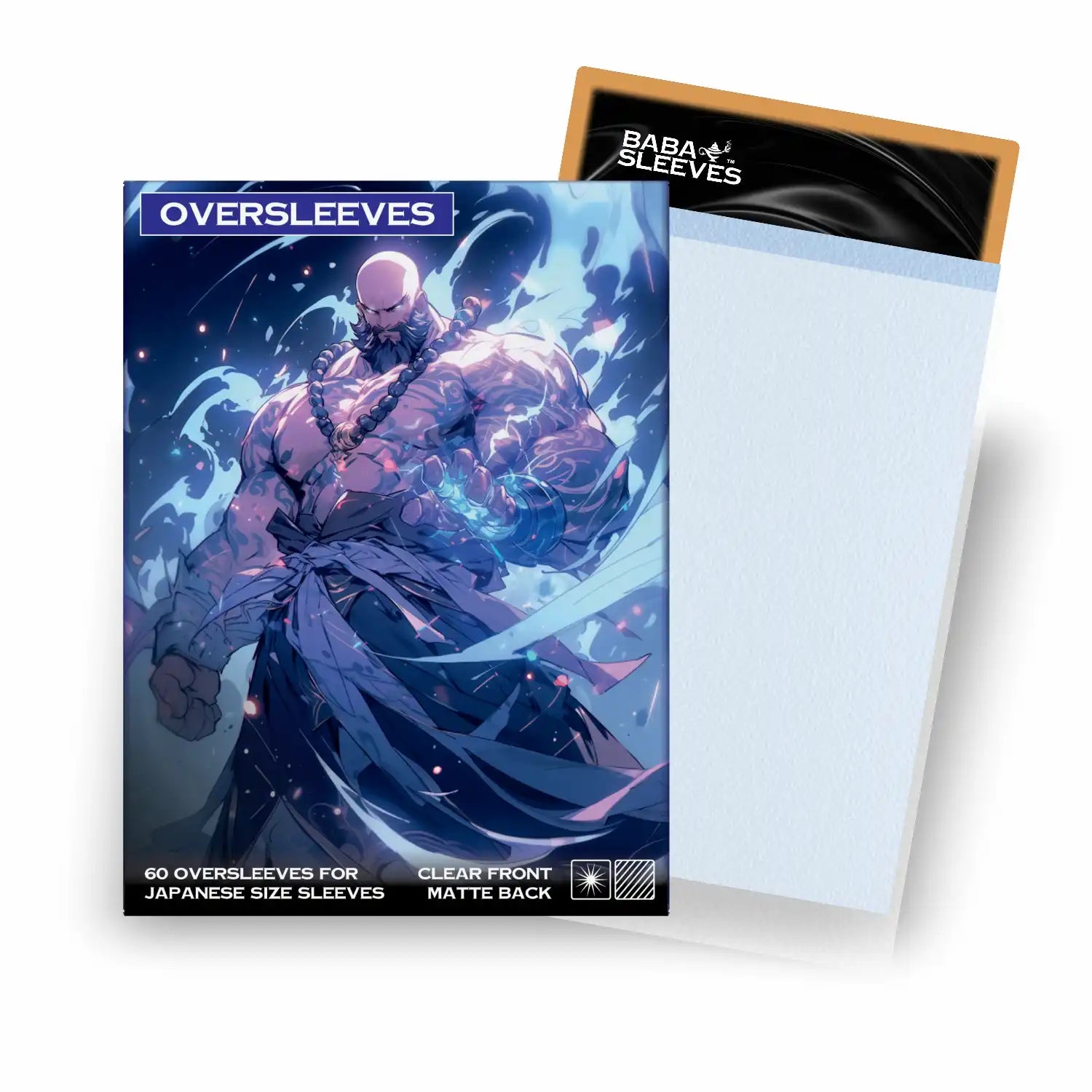 Verpackung matte Oversleeves transparent Japanese Size 60 Stück für Yu-Gi-Oh Double Sleeving mit einzelner Hülle