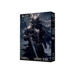 Verpackung schwarze black Yu-Gi-Oh !Kartenhüllen Japanese Size 60 Stück seitliche Frontansicht