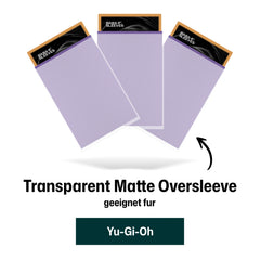 Yu-gi-oh! karten eingesleeved oversleeves matt transparent double sleeve zwei hüllen, eine hülle darüber yu-gi-oh! sammelkarte