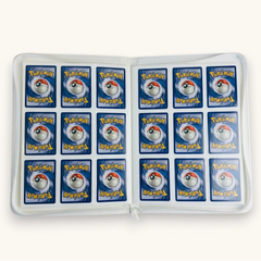 Sammelkarten Binder Groß Weiß – Premium Sammelmappe für 360 Karten | Komplett Weißes Design für pokémon, yu-gi-oh!, Magic, One Piece 
