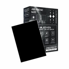 Japanese Size Vorteilspaket – 2× Weiß, 2× Schwarz + Oversleeves für Yu‑Gi‑Oh! Karten