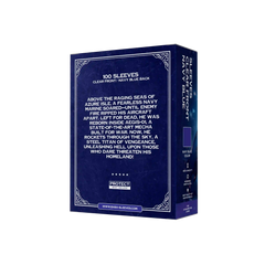 blickdichte kartenhüllen für tcg turniere kaufen – rückseite navy blue blau deck protector sleeves standard size