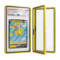 Graded Card Slab Bumper für PSA & CGC – Aluminium Metall Hartglas UV‑Schutz Hülle Gelb | Yu-Gi-Oh!, Pokémon, One Piece, Magic the Gathering