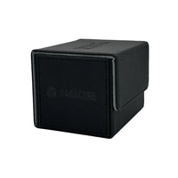 BabaCube Deckbox Schwarz – 100+ Double-Sleeved Deckbox für Yu‑Gi‑Oh!, Pokémon, MTG, One Piece & Riftbound (2 Decktrenner)