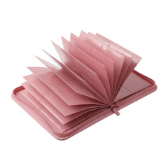 inker 4-Pocket ZIP'BINDER mit aufgefächerten Seiten und pinkem Innenleben für alle sammelkarten rosa