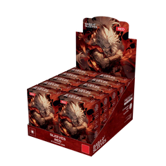 kartenhüllen vorrat kaufen, display mit 10 packungen rote standard size sammelkarten hüllen für tcg sammler