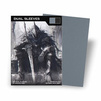 Premium Dual Sleeves Kartenhüllen Matt Grau (Iron Grey) – Standard Size | 100% blickdicht | Turnierlegal | 100 Stück