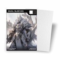 Premium Dual Sleeves Kartenhüllen Matt Weiß (White) – Standard Size | 100% Blickdicht | Turnierlegal | 100 Stück