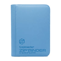 Toploader Binder Groß Hellblau für 252 Karten – 9-Pocket TCG Sammelmappe für Pokémon, Yu-Gi-Oh! & Magic | PU-Leder mit Reißverschluss