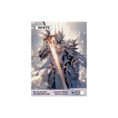 weisse Sammelkartenhüllen 100 Stück Verpackung, Trading Card Sleeves Standard Size für alle TCG Kartenspiele wie Pokémon, MTG, Lorcana