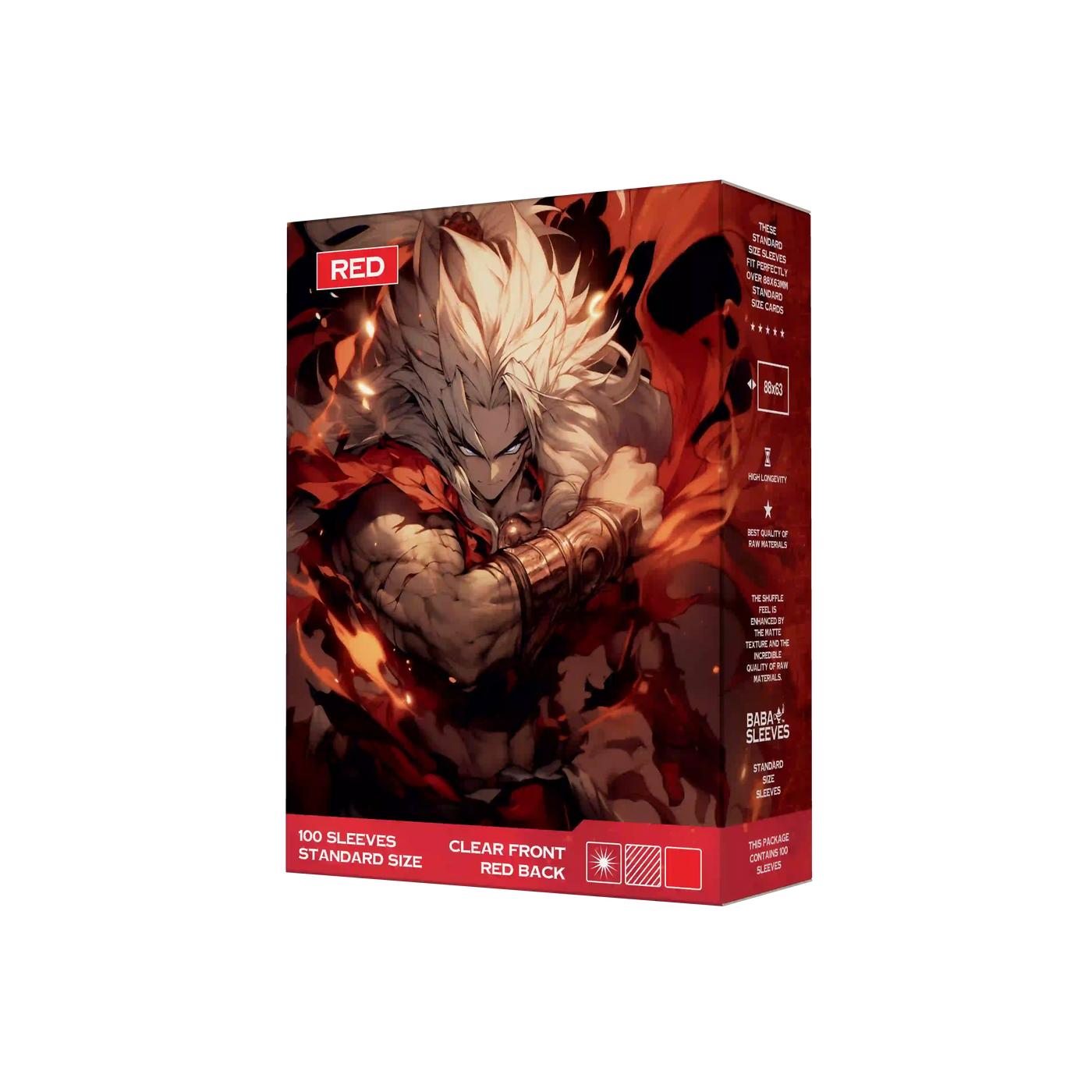 wo kann ich rote kartenhüllen kaufen, seitliche ansicht standard size hüllen 66x91mm für pokemon decks