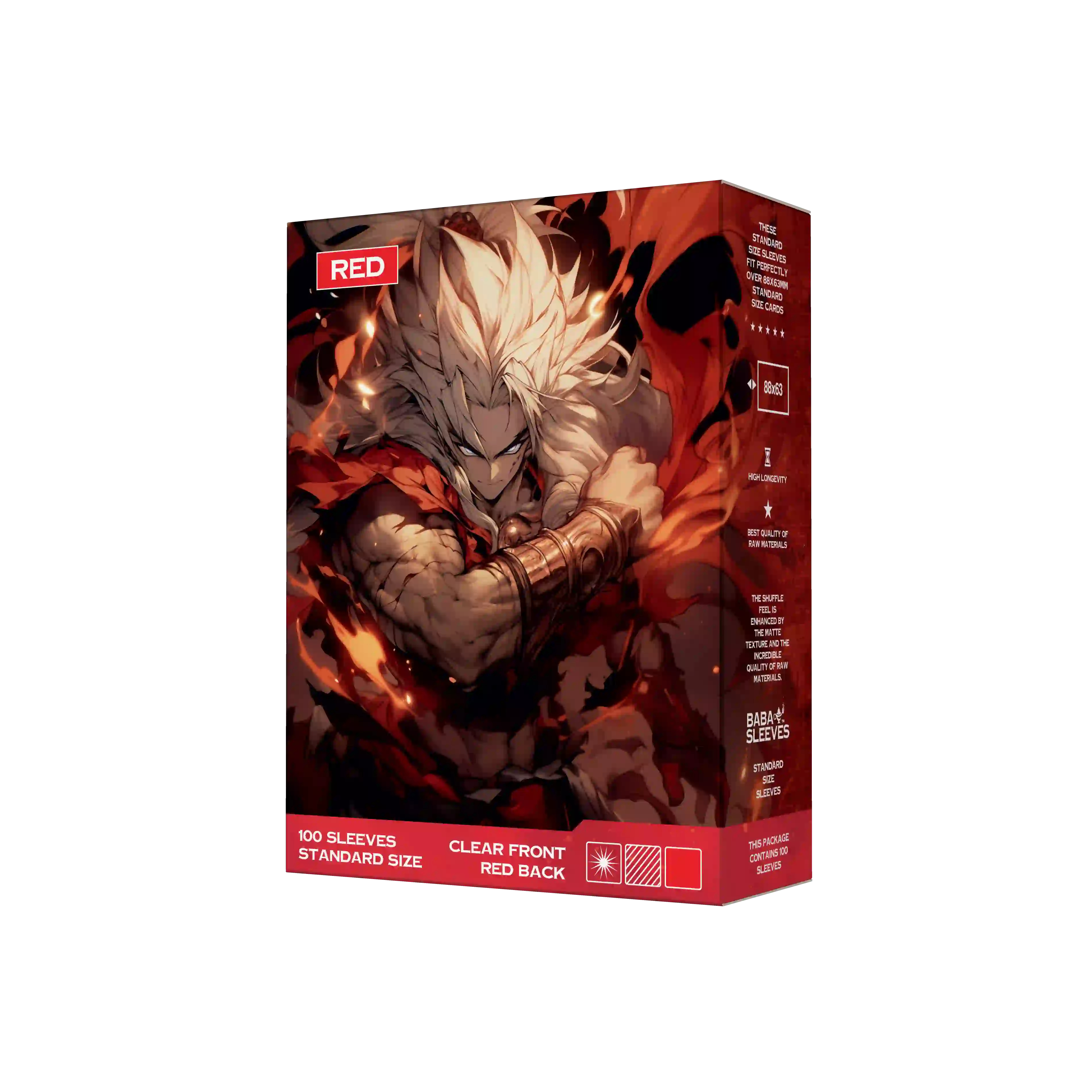 wo kann ich rote kartenhüllen kaufen, seitliche ansicht standard size hüllen 66x91mm für pokemon decks
